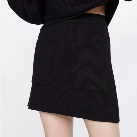 knit skirts with pockets